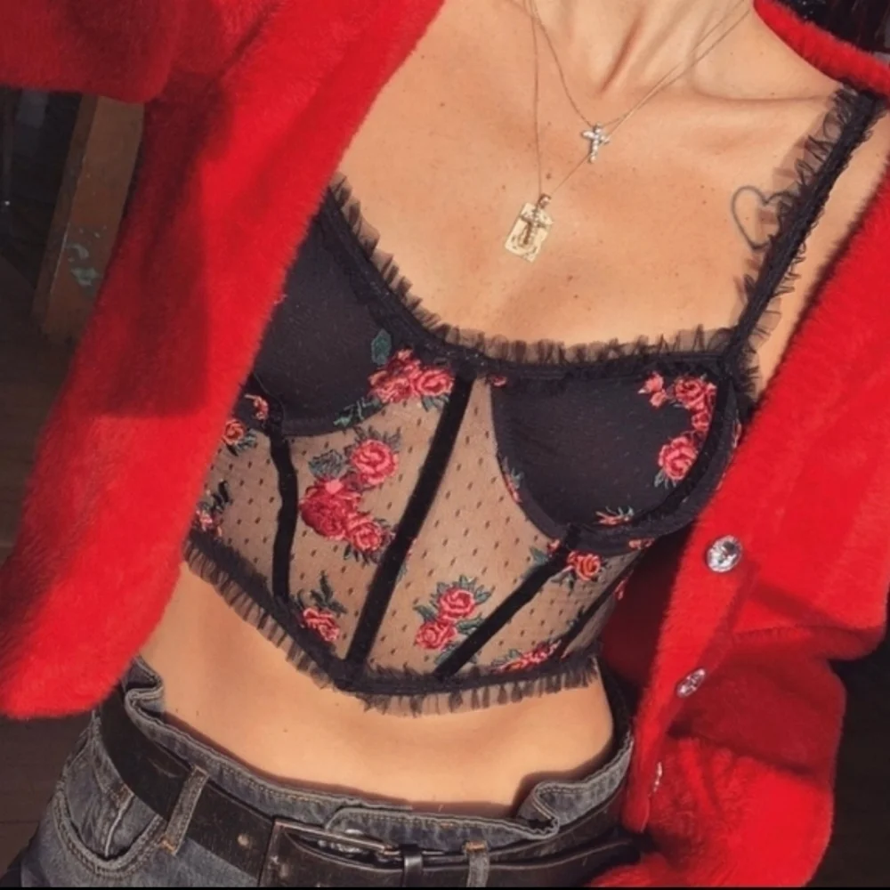 New!For‎ Love and Lemons Rosebud Bustier